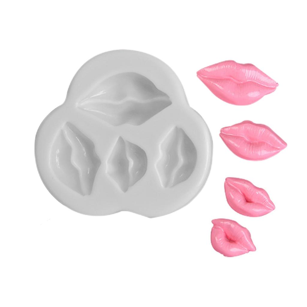 Lip Heart LOVE Shapes Silicone Mold Sugarcraft Cookie Cupcake Chocolate Baking Mold Fondant  Tools