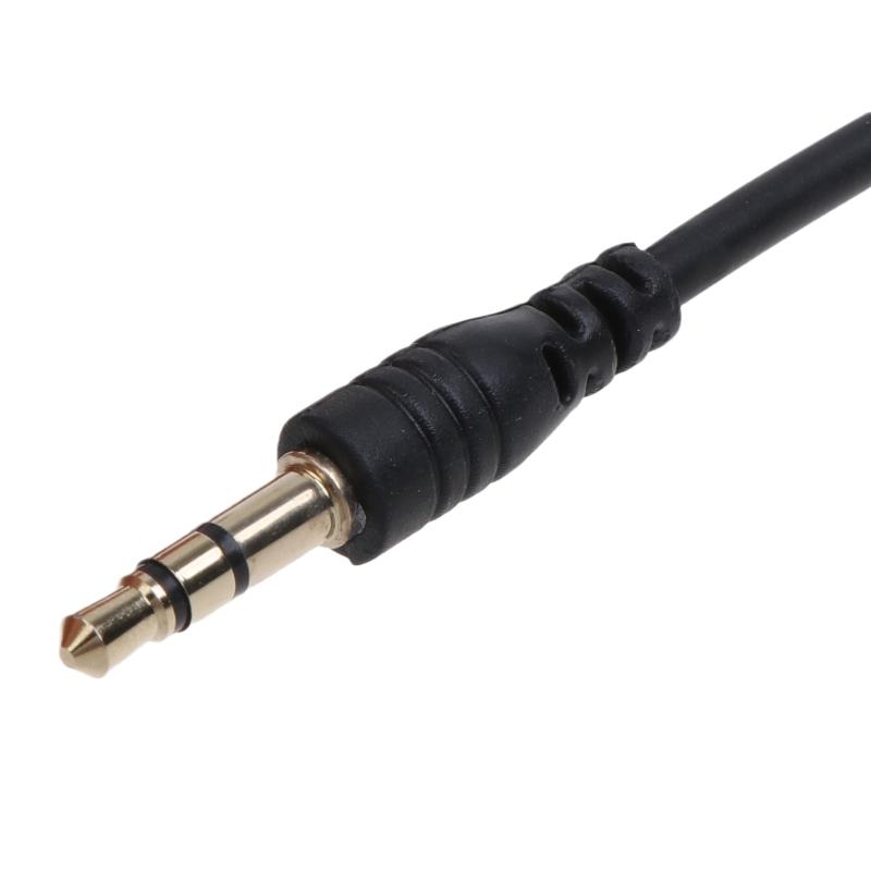 3.5mm Audio Cable Male to Male 2.5mm Stereo Headset Headphone Gold Plated Jack Connector Wire Cord Plug Black Cable