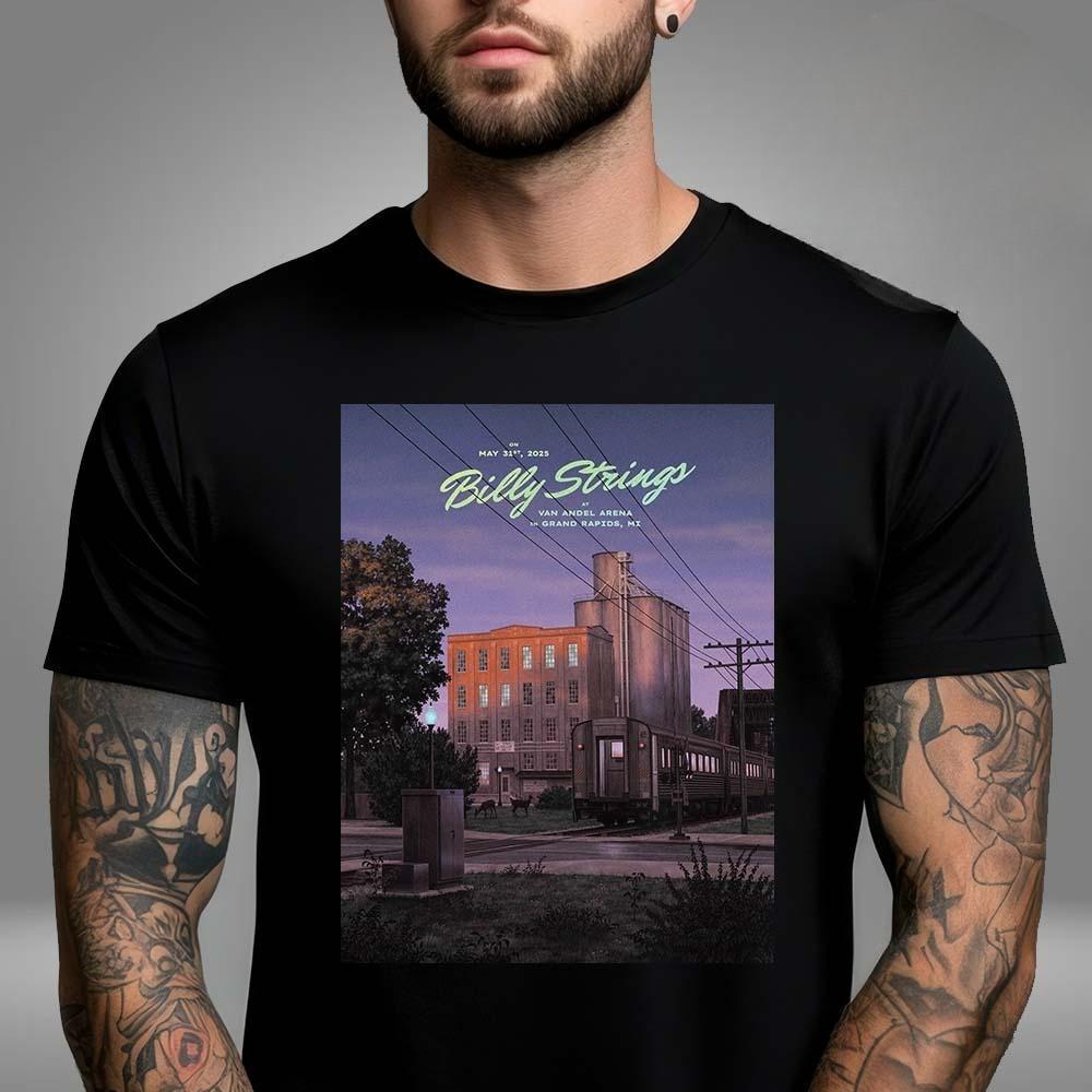 Billy Strings Exclusive Merchandise 2025 Tour Australia & New Zealand Tour List Schedule Two Sided Unisex T-Shirt