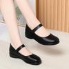 Comfortable Leather Shoes Spring and Summer, New Women's Shoes Soft Leather Soft Sole Work Shoes Non-slip Women's Single Shoes