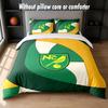 Norwich City Football Design Bed Bedding Set 1 Duvet Cover + 2 Pillowcases Soft Breathable Household Bed Linens