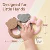 Soft Teething Toy for Babies Silicone Teether for Toddler  Birthday Baby Shower