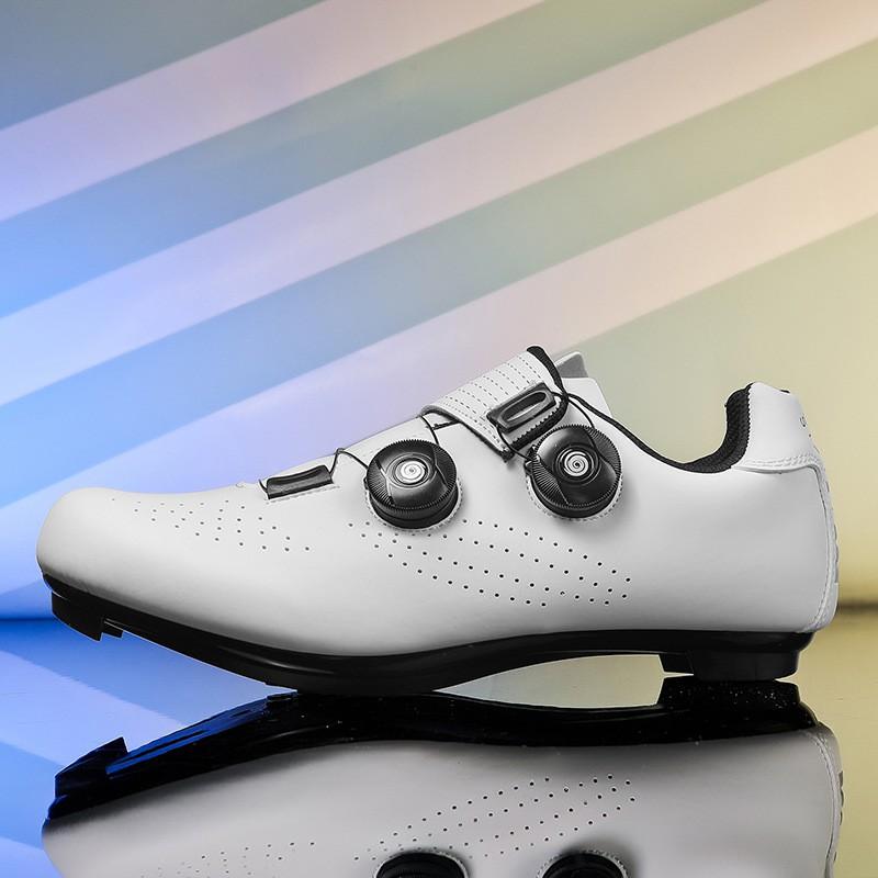 Men Women Cycling Shoes Road Mountain Bike Breathable Stiff Sole Clipless Compatible Outdoor Riding Footwear