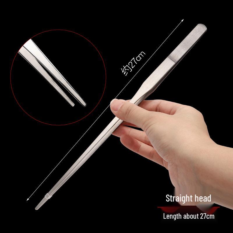 Нескользящий пинцет из нержавеющей стали для садоводства, аквариумов и суккулентов