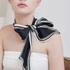 TOU [Set] NC037 Solid Chiffon Silk Scarf & Scarfring