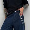 Zinc Zinc Zinc Alloy Pearl Waist Chain Tassel Pants Chain Goth Tassel Jeans Chain  Female