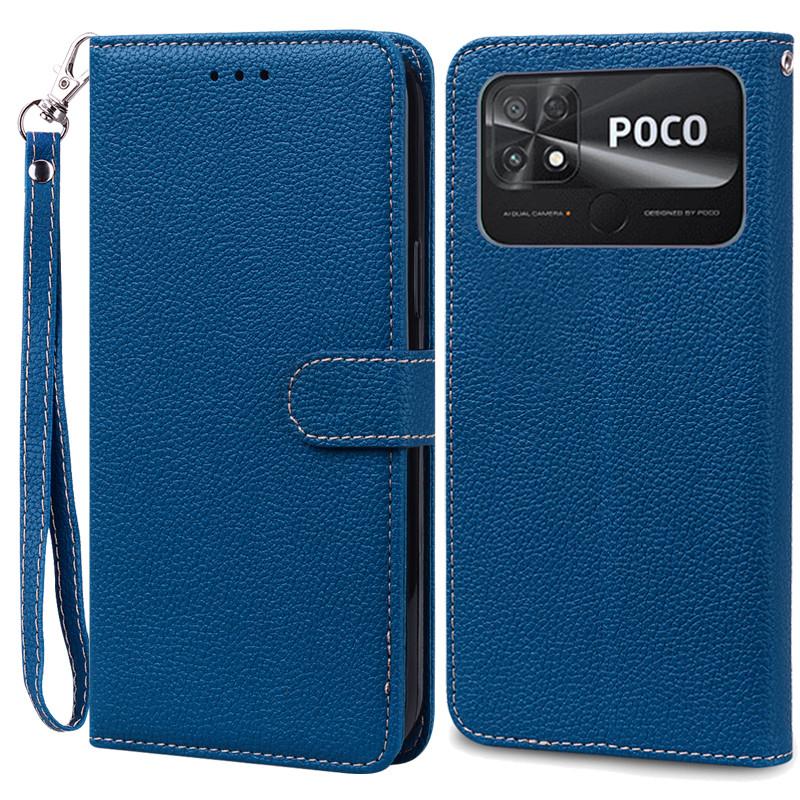 POCO C40 Case Leather Wallet Flip Case For POCO C40 Case Xiaomi POCO C40 C 40 PocoC40 Phone Cover Coque Fundas Etui Shell