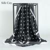 High-quality Luxurious Silk Scarves Headband Scarfs Neck Scarf For Women Chain Silk Scarf Women's Decorative Shawl
