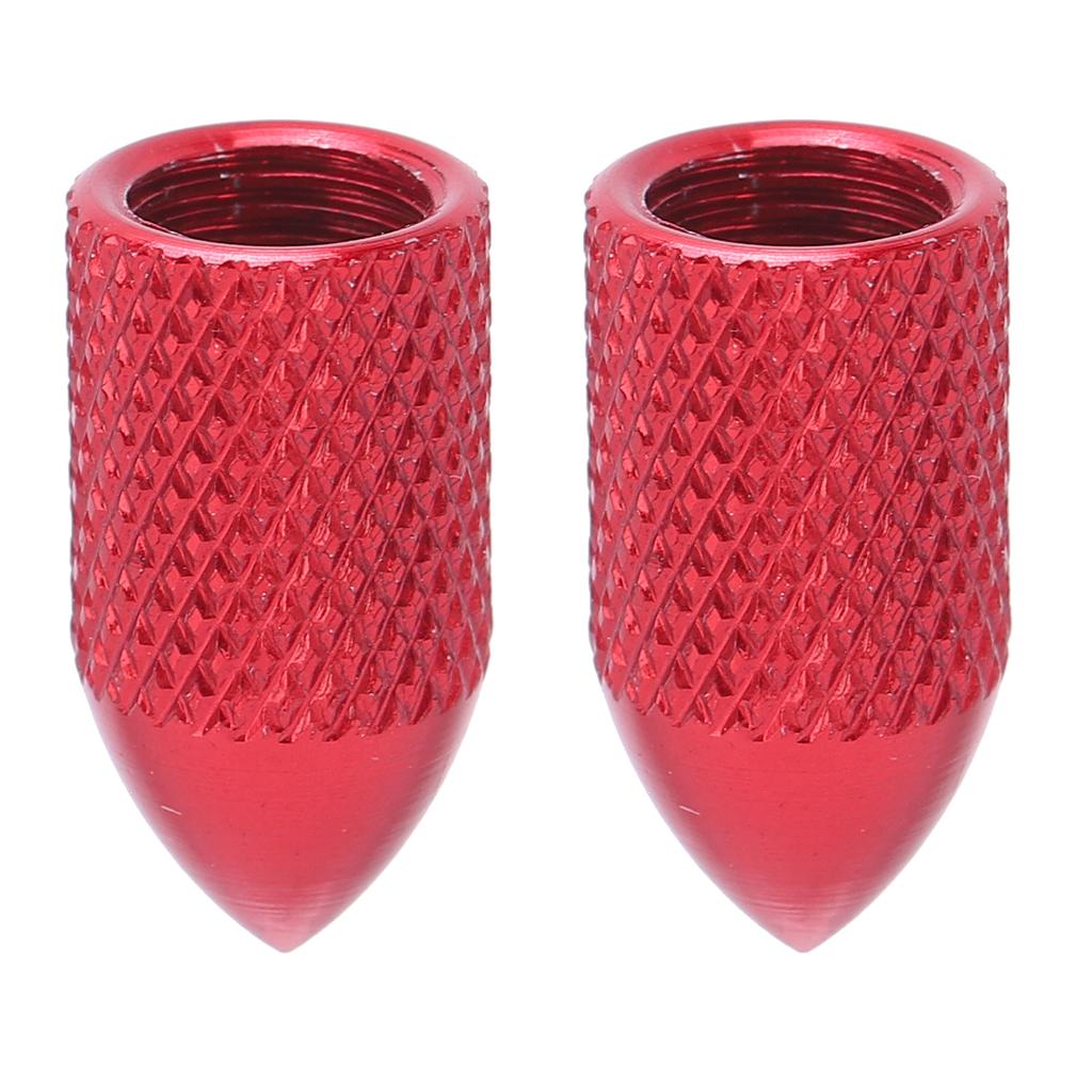 2pcs Schrader Valve Caps Aluminium Alloy Schrader Cycling Valve Dust Covers Bicycle Tire Caps