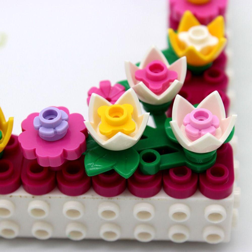 Ручная работа DIY Фоторамки Цветной блок Настенный держатель для фото Рамка для фото с цветами Семейное занятие Подарок