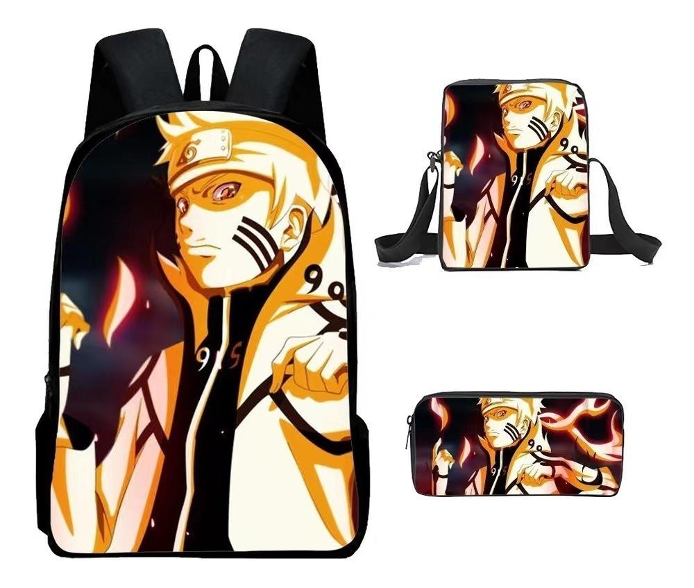 Naruto Naruto Surrounding Primary School Bag Cartoon Animation Backpack Satchel Pencil Case