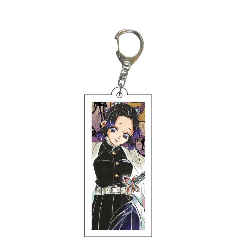 Клинок, рассекающий демонов Kimetsu No Yaiba Замок Бесконечности Акриловый брелок Украшения Токито Муичиро Игуро Обанзай Модель для действий Модели Игрушки