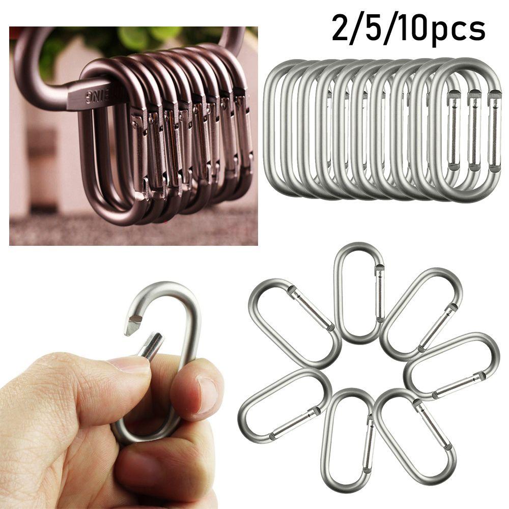 Hiking Alloy Aluminum Rings Camp Mountaineering Hook Climing Carabiner Travel Kit Buckle Keychain