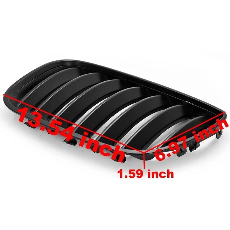 Для BMW E53 X5 LCI 2004 2005 2006 Высококачественные передние спортивные решетки-ноздри глянцево-черные Решетка капота Стайлинг автомобиля Заменяемый тип