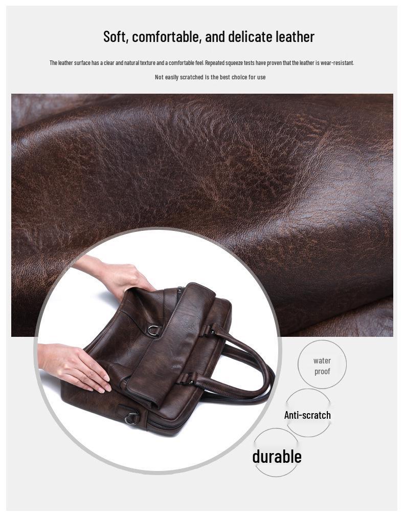 Мужская деловая повседневная сумка-портфель - Сумка через плечо для офиса и путешествий