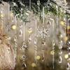 Прозрачные акриловые восьмигранные бусины и хрустальные шары рождественские украшения