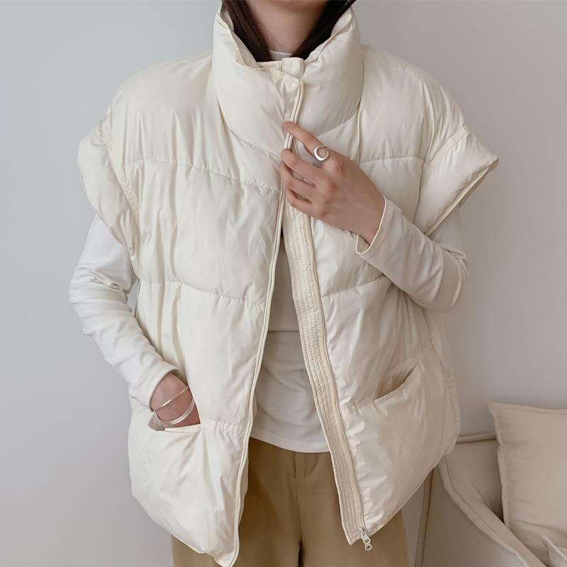 Модный зимний теплый жилет женский без рукавов парка повседневная толстая женская куртка