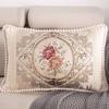 Одиночная европейская жаккардовая наволочка, диванная подушка, вышитая прямоугольная наволочка для спинки дивана для гостиной