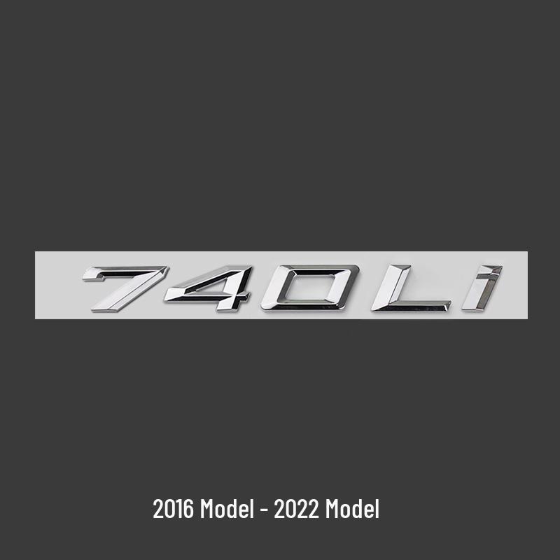 BMW 7 Series 23 Model Rear Emblem Sticker (740Li, 730Li, 750Li, 760Li)