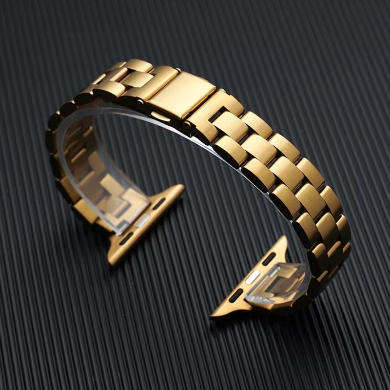 Ремешок для Apple Watch Band 46мм 45мм 44мм 49мм 40мм 41мм Металлический Браслет из Нержавеющей Стали iWatch Series 10 8 9 7 5 Se 6 4 Ultra 2