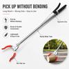 Non Slip Jaw Trash Picker Grabber Stainless Steel Garbage Pickup Claw  Home Cleaning