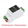 Промышленный последовательный сервер Ethernet RS485 - RJ45 с TCP/IP, креплением на DIN-рейку и поддержкой POE.