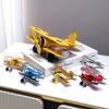 Vintage Iron Aircraft Model Decoration American Simulation Electroplating Aircraft Living Room TV Cabinet Bookshelf Decoration