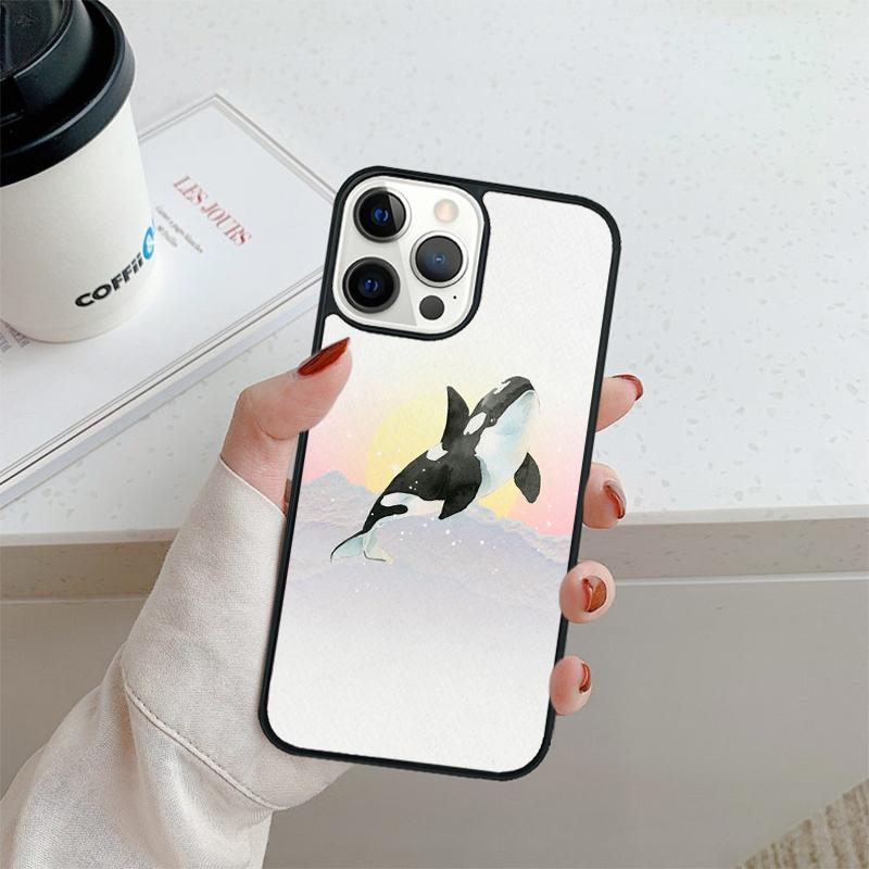 Косатки Морские животные Чехол для телефона Для iPhone 17 Air 16 pro max 15 14 plus 12 13 Чехол-ракушка coque
