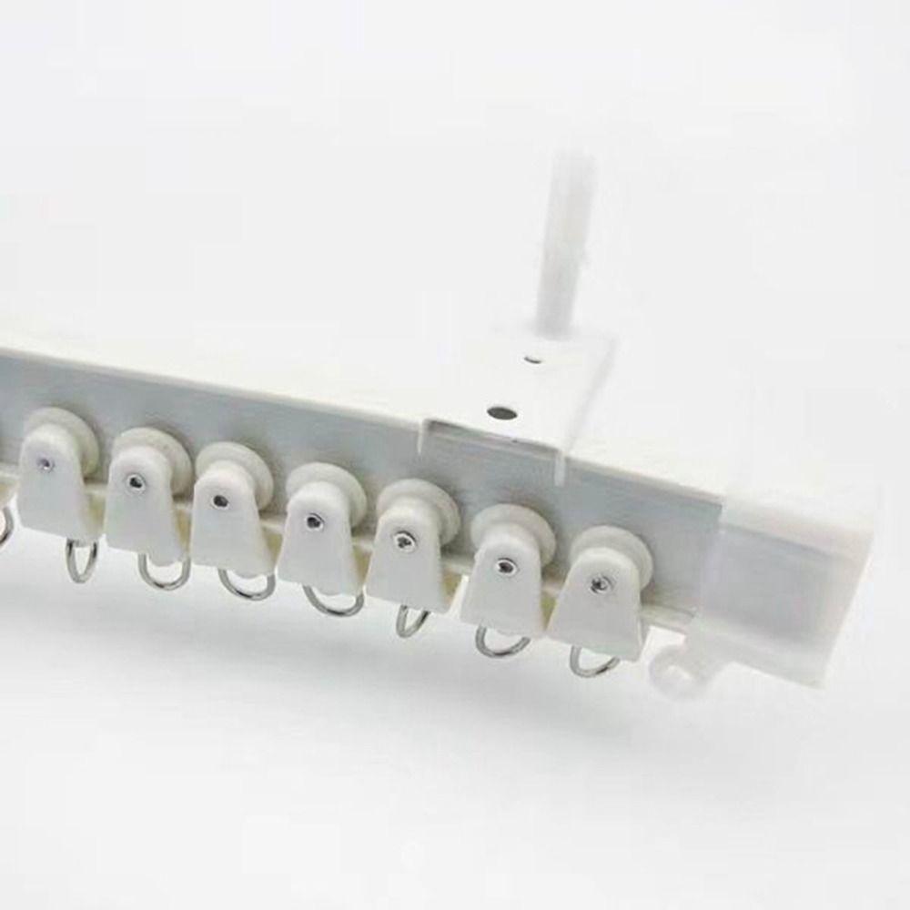 Высокое качество 10 шт. прямые раздвижные изогнутые подвесные ползунки драпировка крючок колесо для штор карниз