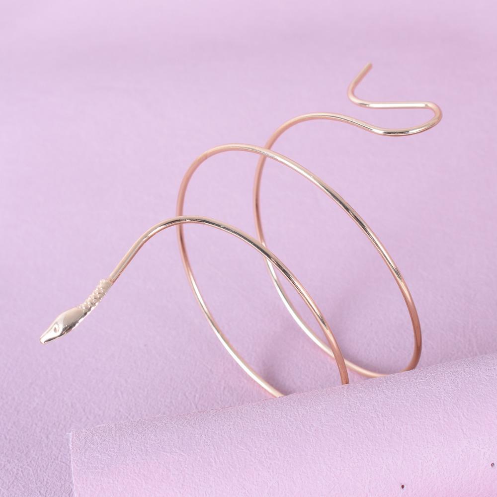 Bohemian Style Wrapped Snake Bracelet Exaggerated Punk Gothic Jewelry Gift Arm Decor Women Gift