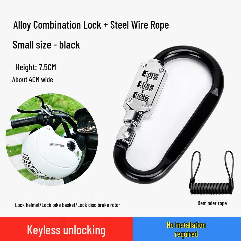 Universal Anti-Theft Helmet Lock for Bikes and Scooters