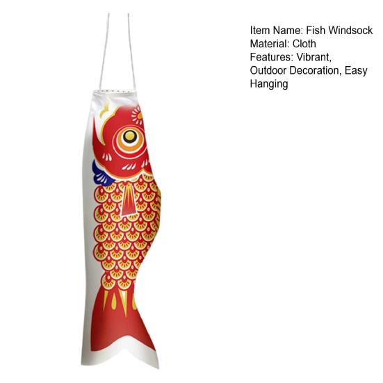 Японский карповый ветроуказатель, наружный подвесной воздушный змей с рыбным флагом, ветроуказатель Koinobori для суши-бара, ресторана, садовой террасы, декора