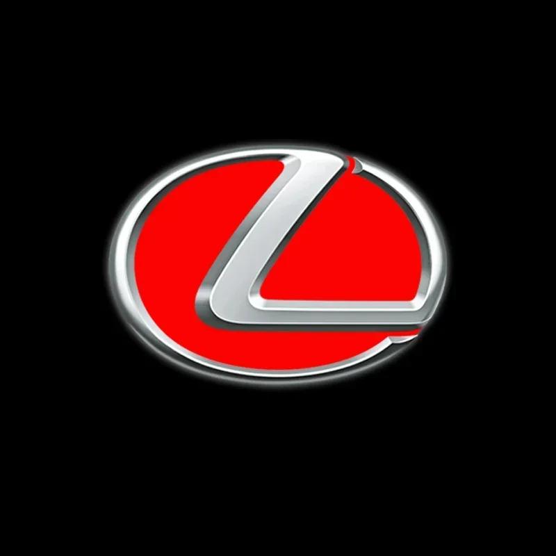AABGE1 2PCS LED Car Door Projector Welcome Lamp Ghost Shadow Light Accessorie For Lexus GS IS LS500h ES260 ES300h RX350h NX260 UX260 LM