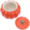 Decorative Wholesale  Food Tea Coffee Bean Sugar Candy Cookie Ceramic Storage Canisters Pumpkin Jar With Lid For Kitchen