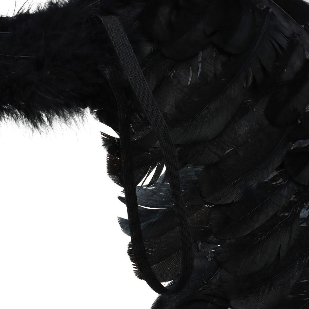 Black White Red Pink Angel Wings & Halo Feather Fancy Dress Props Party Supplies Fairy Adults&Kids