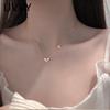 LIVVY Серебристый Цвет Циркон Бабочка Подвеска Ожерелья Для Женщин Чокер Цепь Элегантный Характер Ювелирные Аксессуары Подарок
