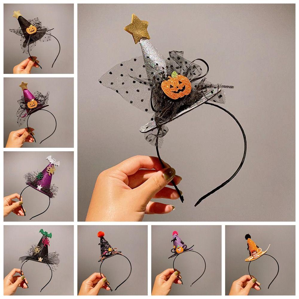 Повязка на голову в виде летучей мыши и тыквы, симпатичный обруч для волос на Хэллоуин