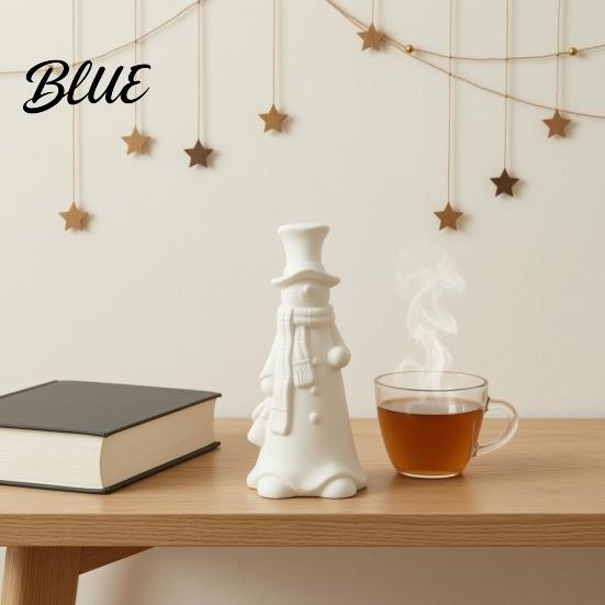 Белый Ornament для раскрашивания Своими руками 3D Печатная статуэтка Улыбающийся снеговик Рождественский декор Минималистичная Высокая Праздничные витрины Магазина Настольная фигурка Рождество