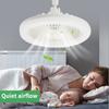 Modern Design Ceiling Fan with Lighting Intelligent Remote Control Bedroom Living Home Silent 85-265V Lamp E27 Converter Base