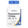 Magnesium Citrate, 420Mg, 60 Capsules (105Mg Per Capsule)
