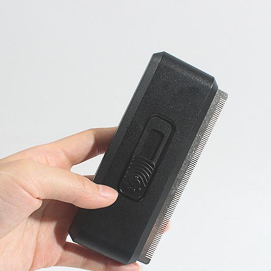 Расческа для домашних животных легко распутывает зубы, чистит одним щелчком мыши, удаляет блох и клещей, тонкая расческа из нержавеющей стали, инструмент для ухода за зубами собак и кошек