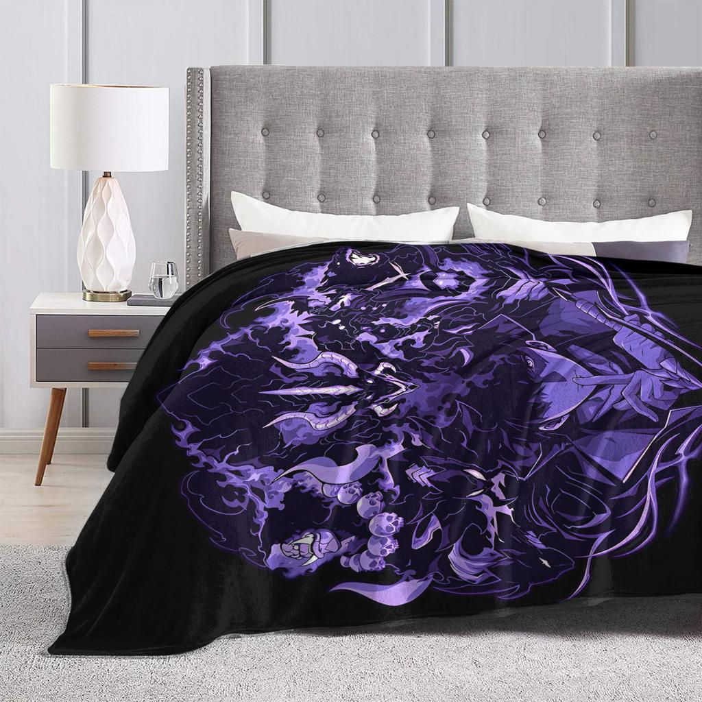 Поднятие уровня в одиночку Сон Джин У Шерстяные одеяла Убийца рыцарей Аниме Мода Плед для покрывала 150*125см Легкий