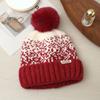 Женская модная бархатная теплая шапка Женская осенне-зимняя милая шапка с помпоном от холода и тепла Рождественская шапка Повседневная шерстяная шапка
