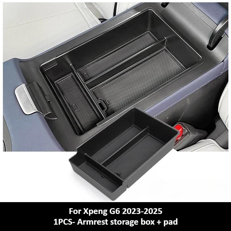 For Xpeng G6 2023-2025 Door Slot Storage Box Center Console Protection Pad ETC Organization Storage Decorative Car Accessories