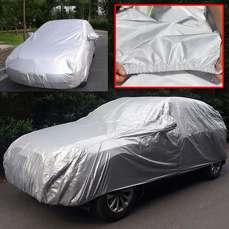 S-XXL Водонепроницаемые пылезащитные автомобильные чехлы Наружная защита Внешние полные автомобильные чехлы Защита от пыли, дождя, снега, внедорожника, седана, внешние аксессуары автомобиля