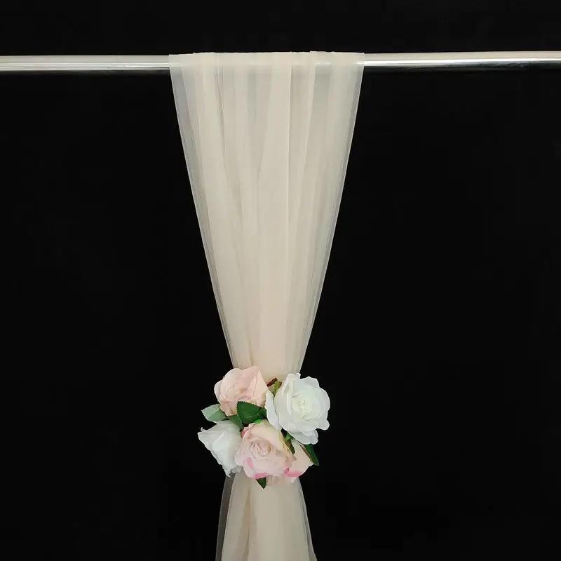 Набор из 2 шт. Сетчатая драпировочная ткань для свадебной арки, прозрачная, для Пасхи, девичника, заднего плана, уличной вечеринки, арки, декорации для церковной церемонии