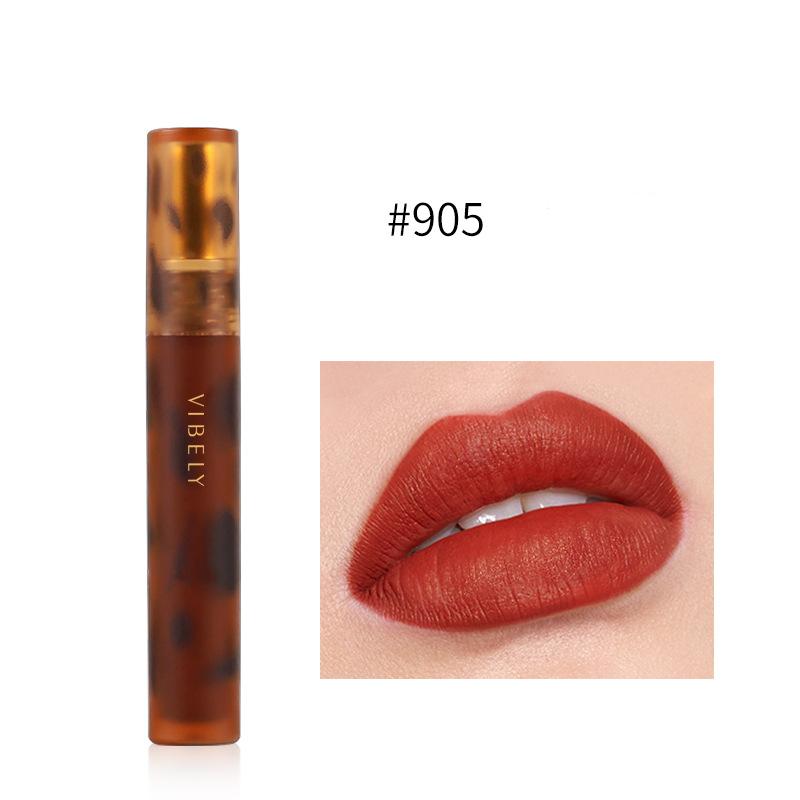 VIBELY Velvet Mist Матовая янтарная глазурь, не выцветает, не прилипает, цвет, грязь для губ