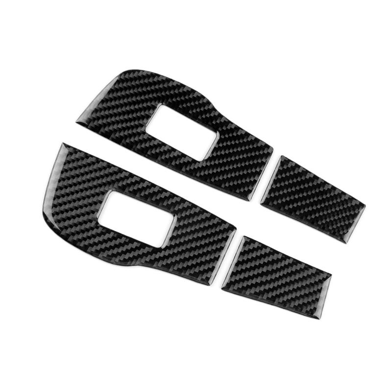 Carbon Fiber For Mazda 3 Axela -2025 Rear Door Window Switch Trim Scratch Wear Resistant Interior Protective Car Accessories