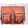 Men's Briefcase Vintage Leather Messenger Bag Shoulder Laptop Bag