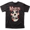 Футболка Misfits Кровавый Череп Мужская Лицензионная Рок-н-Ролл Музыка Ретро Футболка Новая Черная